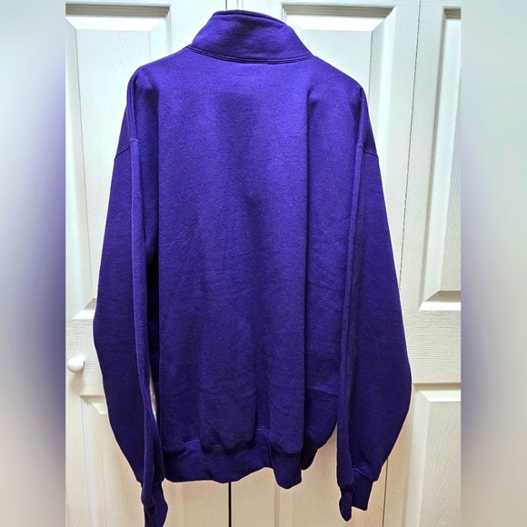 Champion Eco Authentic Washington Huskies Men's 1/4 Zip Sweatshirt Purple XXL - Picture 5 of 7